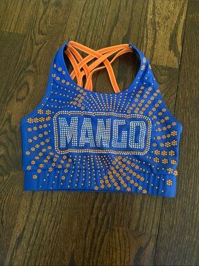 Stingrays Mango Kids Blue & Orange Athletic Crop Top